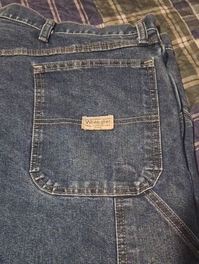 Wrangler Men's Dark Blue Carpenter Jeans Mens 42 X 30